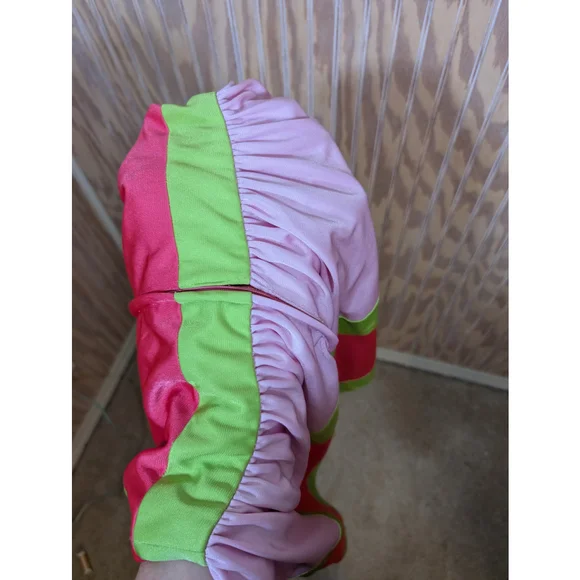 Women's Pink & Green Vintage "Superhero" Dress Costume Small/Medium - Picture 6 of 7